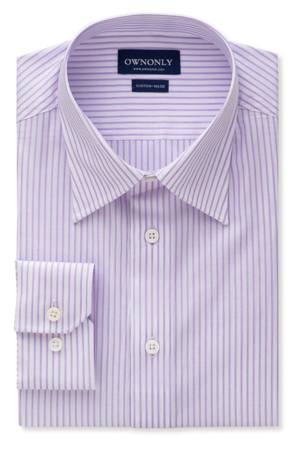紫色条纹商务衬衫