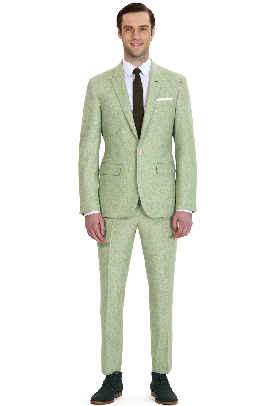 浅绿时尚九分裤两件套