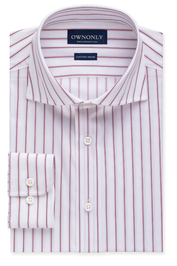 经典红色条纹衬衫