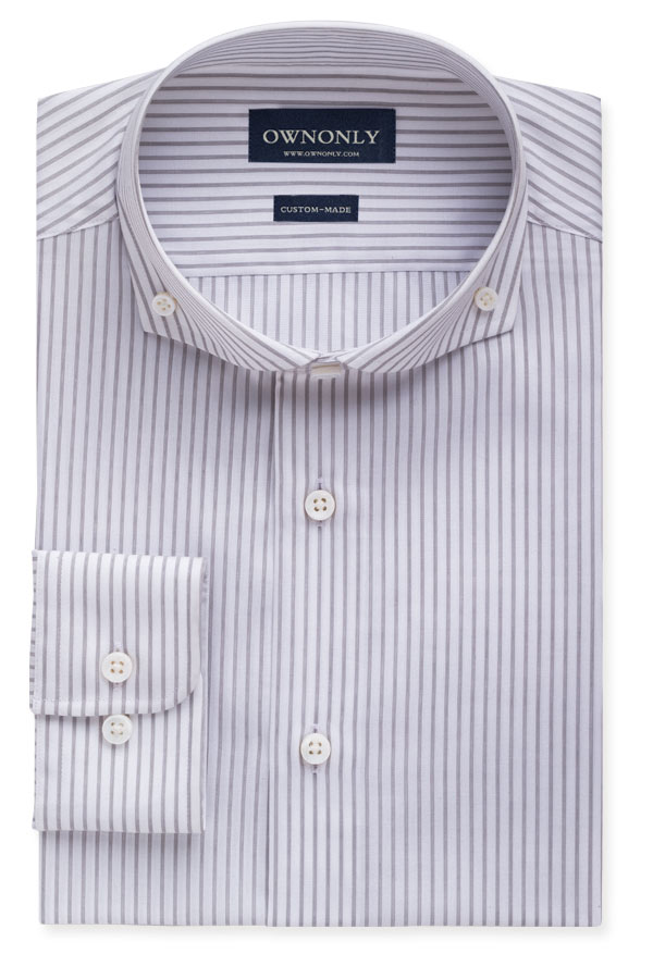 经典灰色条纹衬衫