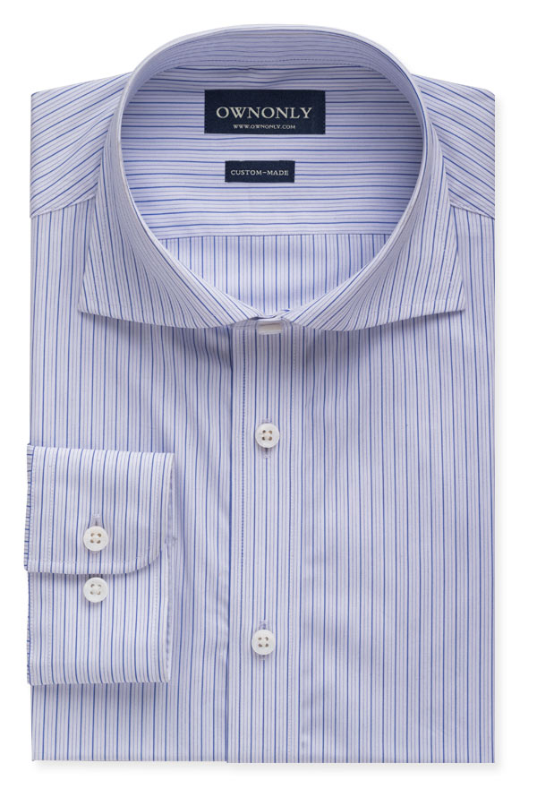 经典YORK蓝白条纹衬衫