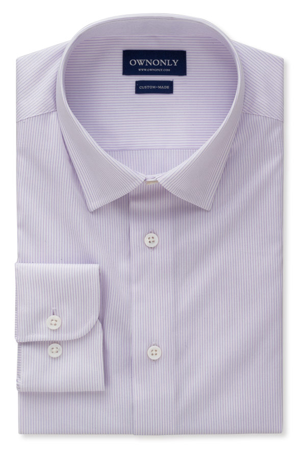 紫色条纹的衬衫