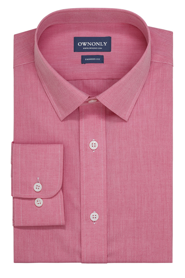 粉红色商务衬衫