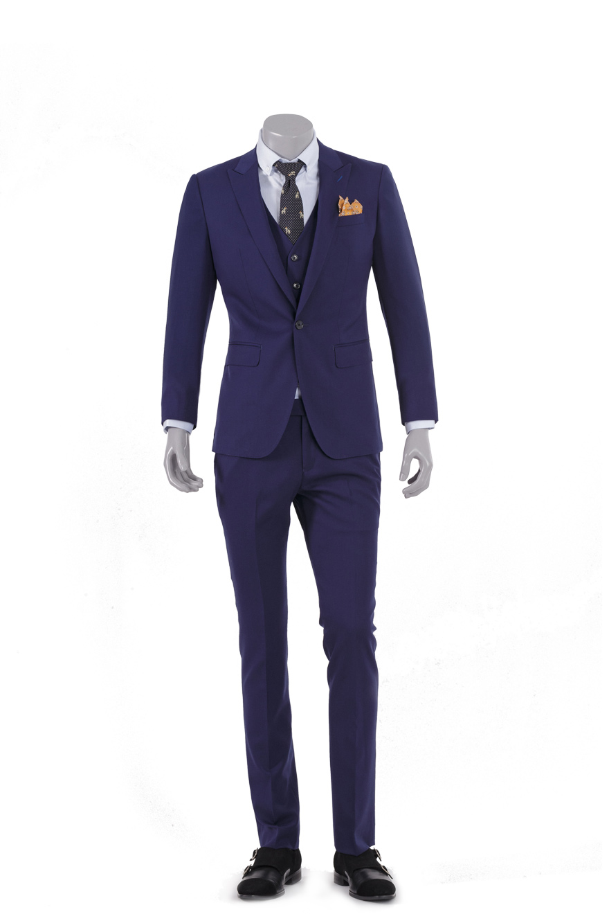 藏蓝色时尚两件套