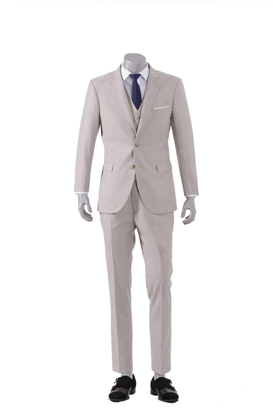 米色时尚三件套